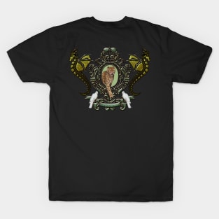 Wonderful leopard with dragon shield T-Shirt